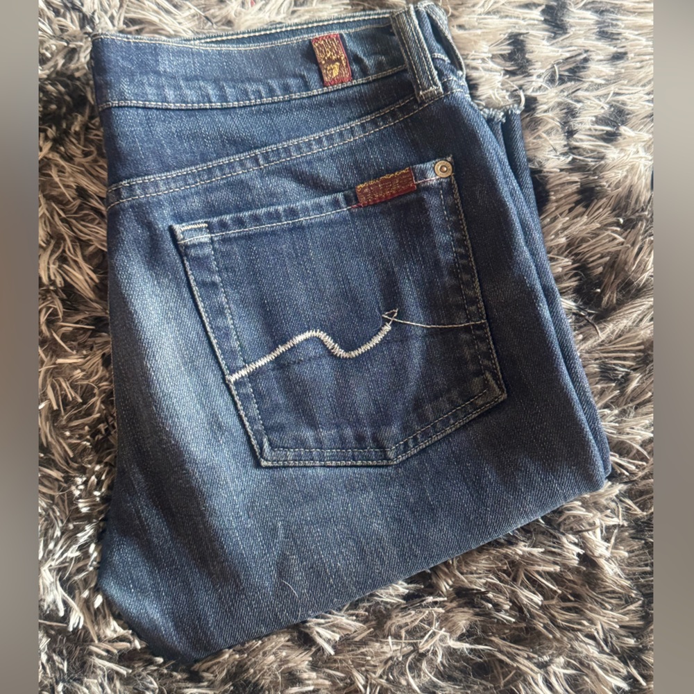 7 For All Mankind Women’s Mid Rise Bootcut Jeans Size 29 - Picture 3 of 10